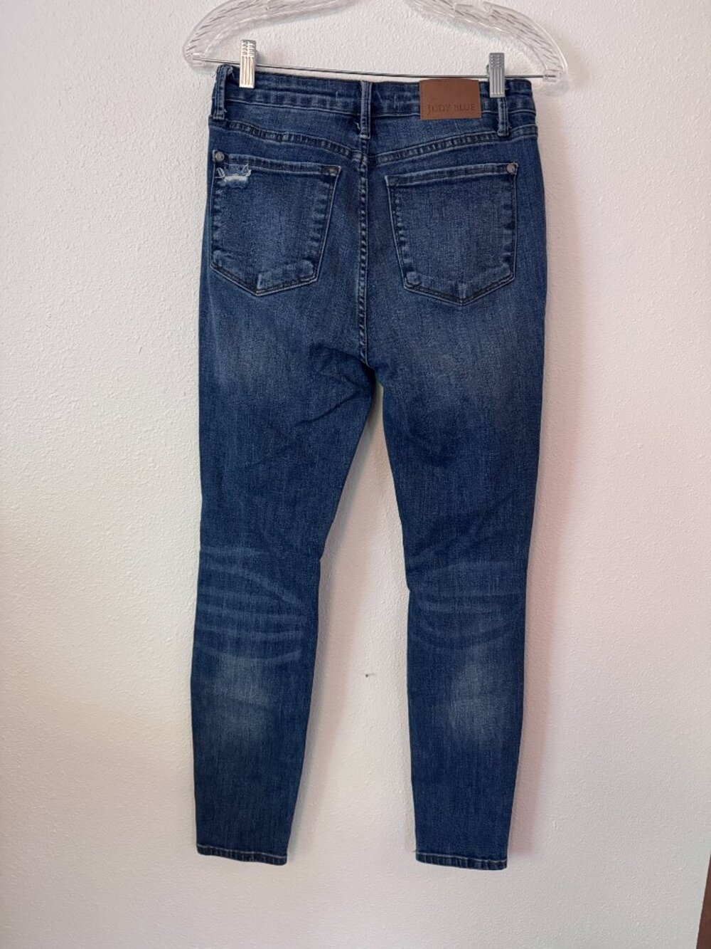 Judy Blue Mid Wash High Waist Distressed Skinny Jeans Size 9 / 29 - Picture 4 of 5